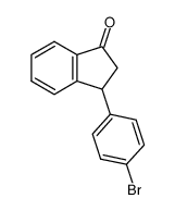 3-(4-bromophenyl)-2,3-dihydro-1H-inden-1-one Structure
