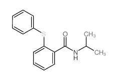 Benzamide,N-(1-methylethyl)-2-(phenylthio)-结构式