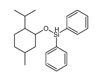 (5-methyl-2-propan-2-ylcyclohexyl)oxy-diphenylsilane结构式