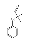 2-methyl-2-phenylselanylpropanal结构式