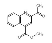 4-Quinolinecarboxylic acid, 2-acetyl-, methyl ester结构式