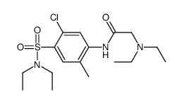 N-[5-chloro-4-(diethylsulfamoyl)-2-methylphenyl]-2-(diethylamino)acetamide Structure