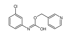 pyridin-3-ylmethyl N-(3-chlorophenyl)carbamate Structure