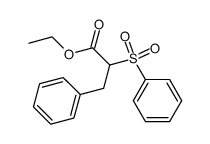 2-benzenesulfonyl-3-phenyl-propionic acid ethyl ester Structure