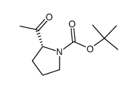 (2R)-2-乙酰基吡咯烷-1-羧酸叔丁酯结构式