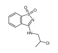 (2-chloro-propyl)-(1,1-dioxo-1H-1λ6-benzo[d]isothiazol-3-yl)-amine Structure