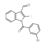 1-(3-bromobenzoyl)-2-chloro-indole-3-carbaldehyde Structure