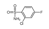 2-Chloro-4-fluorobenzenesulfonamide Structure