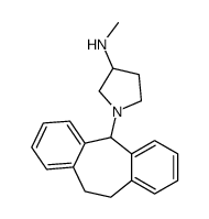 1-(10,11-Dihydro-5H-dibenzo(a,d)cyclohepten-5-yl)-3-(methylamino)pyrro lidine结构式