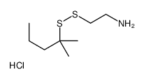 2-(2-methylpentan-2-yldisulfanyl)ethylazanium,chloride Structure