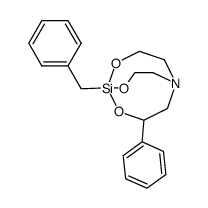 1-Benzyl-3-phenyl-2,8,9-trioxa-5-aza-1-sila-bicyclo[3.3.3]undecane结构式