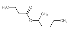 Butanoic acid,1-methylpentyl ester structure