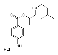 2-(4-aminobenzoyl)oxypropyl-(3-methylbutyl)azanium,chloride Structure