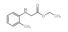 Ethyl N-(2-methylphenyl)glycinate结构式