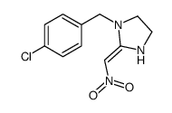 1-[(4-chlorophenyl)methyl]-2-(nitromethylidene)imidazolidine结构式
