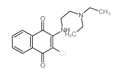 2-chloro-3-(2-diethylaminoethylamino)naphthalene-1,4-dione structure