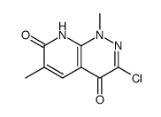 3-chloro-1,6-dimethyl-8H-pyrido[2,3-c]pyridazine-4,7-dione结构式
