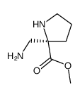 Proline, 2-(aminomethyl)-, methyl ester (9CI)结构式
