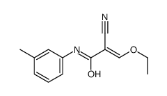 2-cyano-3-ethoxy-N-(3-methylphenyl)prop-2-enamide Structure