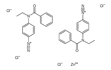 4-(benzoylethylamino)benzenediazonium tetrachlorozincate (2:1) Structure