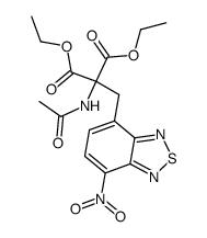 acetylamino-(7-nitro-benzo[1,2,5]thiadiazol-4-ylmethyl)-malonic acid diethyl ester Structure