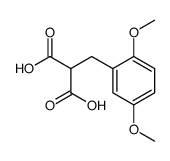 [(2,5-Dimethoxyphenyl)methyl]propanedioic acid结构式