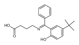 4-{[1-(5-tert-Butyl-2-hydroxy-phenyl)-1-phenyl-meth-(Z)-ylidene]-amino}-butyric acid结构式