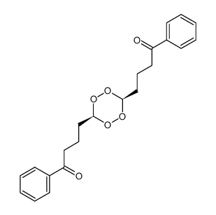 cis-3,6-bis(3-benzoylpropyl)-1,2,4,5-tetroxane Structure