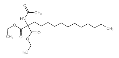 diethyl 2-acetamido-2-dodecyl-propanedioate Structure