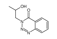 3-(2-hydroxypropyl)-1,2,3-benzotriazin-4-one结构式