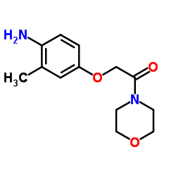2-(4-Amino-3-methylphenoxy)-1-(4-morpholinyl)ethanone结构式