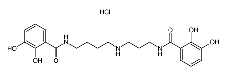 N1,N8-bis(2,3-dihydroxybenzoyl)spermidine hydrochloride Structure