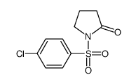 1-(4-chlorophenyl)sulfonylpyrrolidin-2-one Structure