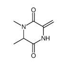 2,5-Piperazinedione,1,6-dimethyl-3-methylene- Structure