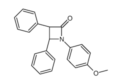 (3S,4S)-1-(4-methoxyphenyl)-3,4-diphenylazetidin-2-one Structure
