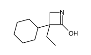 3-cyclohexyl-3-ethylazetidin-2-one structure