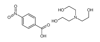 p-nitrobenzoic acid, compound with 2,2',2''-nitrilotriethanol (1:1)结构式
