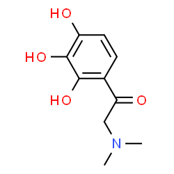Ethanone, 2-(dimethylamino)-1-(2,3,4-trihydroxyphenyl)- (9CI)结构式