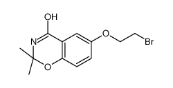 6-(2-bromoethoxy)-2,2-dimethyl-3H-1,3-benzoxazin-4-one Structure