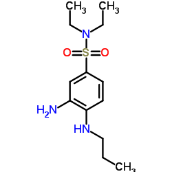 3-Amino-N,N-diethyl-4-(propylamino)benzenesulfonamide结构式