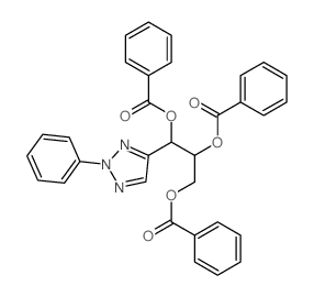 [2,3-dibenzoyloxy-3-(2-phenyltriazol-4-yl)propyl] benzoate Structure