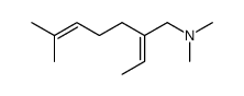 (E)-N,N-Dimethyl-(2-ethylidene-6-methyl-5-heptenyl)amine结构式