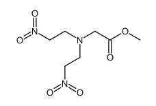 N-Methoxycarbonylmethyl-N,N-bis[2-nitroethyl]amine结构式