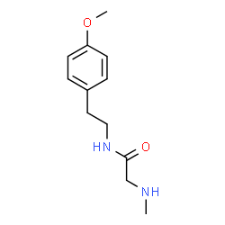 N-[2-(4-methoxyphenyl)ethyl]-2-(methylamino)acetamide结构式
