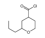 2H-Pyran-4-carbonylchloride,tetrahydro-2-propyl-(9CI) structure