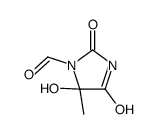 5-hydroxy-5-methyl-2,4-dioxoimidazolidine-1-carbaldehyde Structure