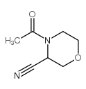 4-ACETYL-MORPHOLINE-3-CARBONITRILE structure