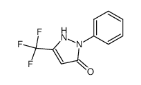 3-trifluoromethyl-1-phenyl-1H-pyrazol-5(4H)-one结构式