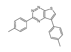 3,5-di-p-tolylthieno[3,2-e][1,2,4]triazine结构式