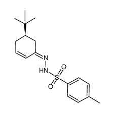 (-)-(5R)-tert-butylcyclohex-2-enone p-toluenesulfonylhydrazone结构式